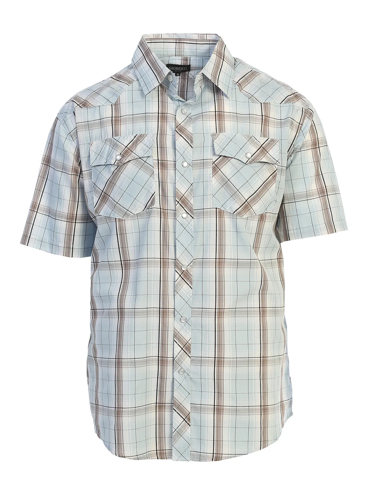 Men's Plaid Western Shirt, S