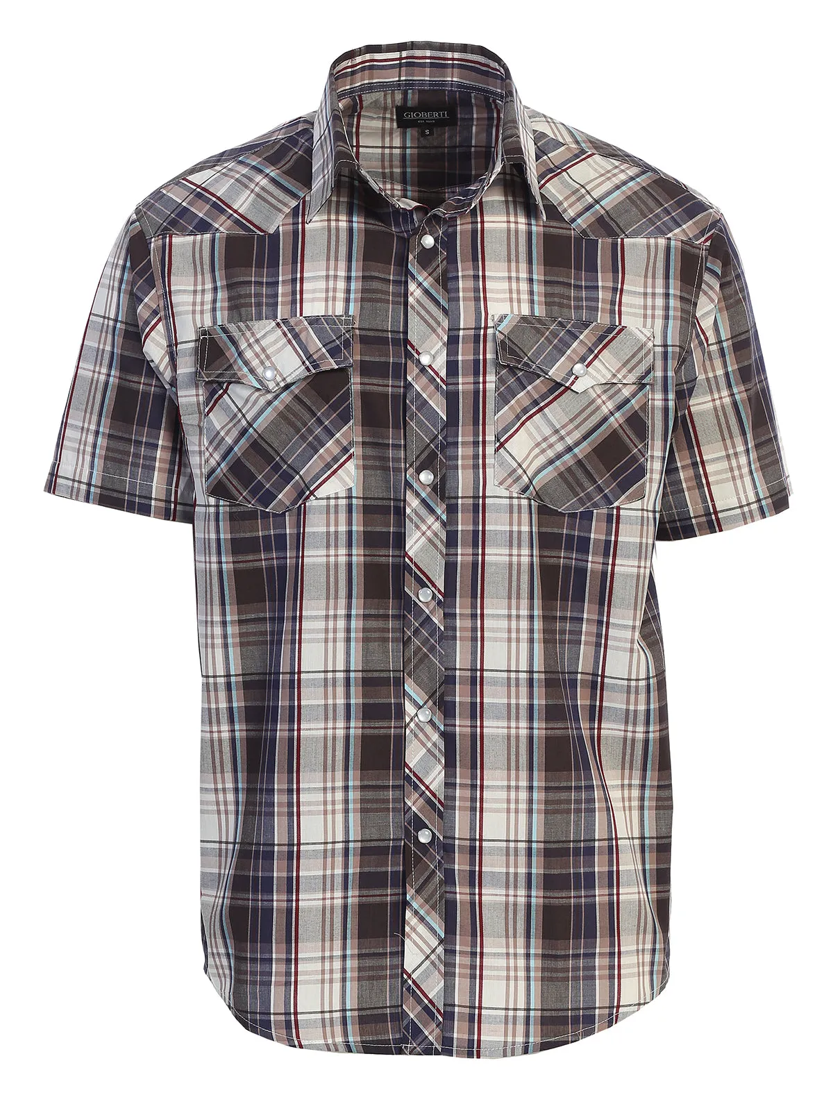 Men's Plaid Western Shirt, S