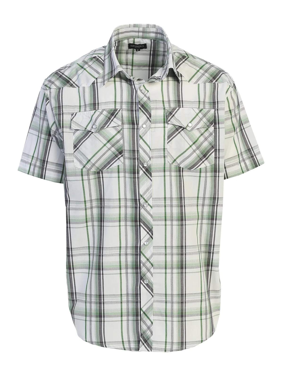 Men's Plaid Western Shirt, S