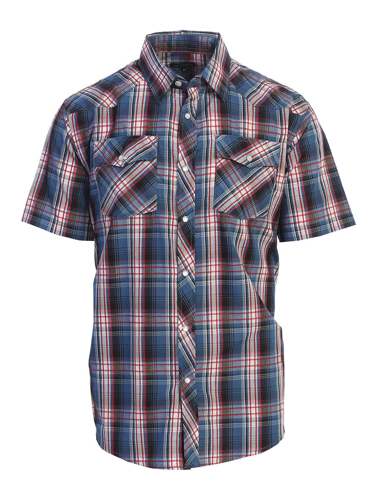 Men's Plaid Western Shirt, S