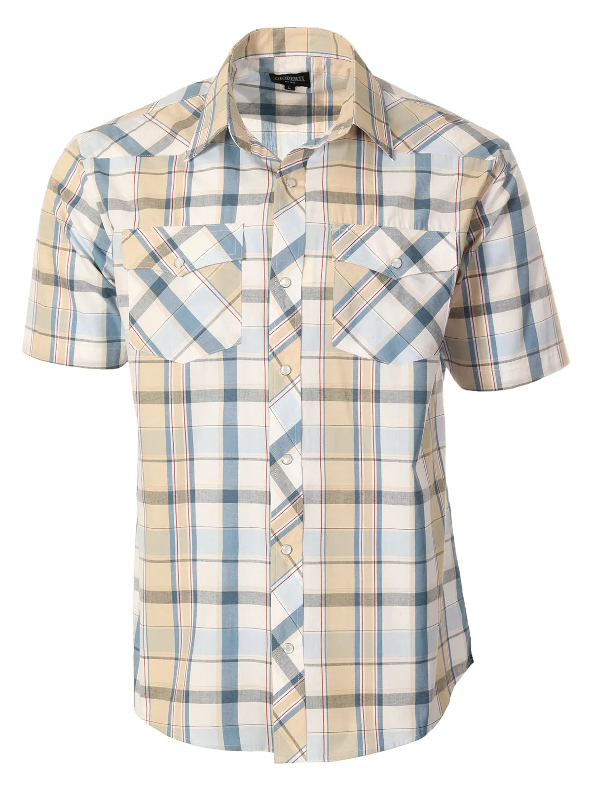 Men's Plaid Western Shirt, S