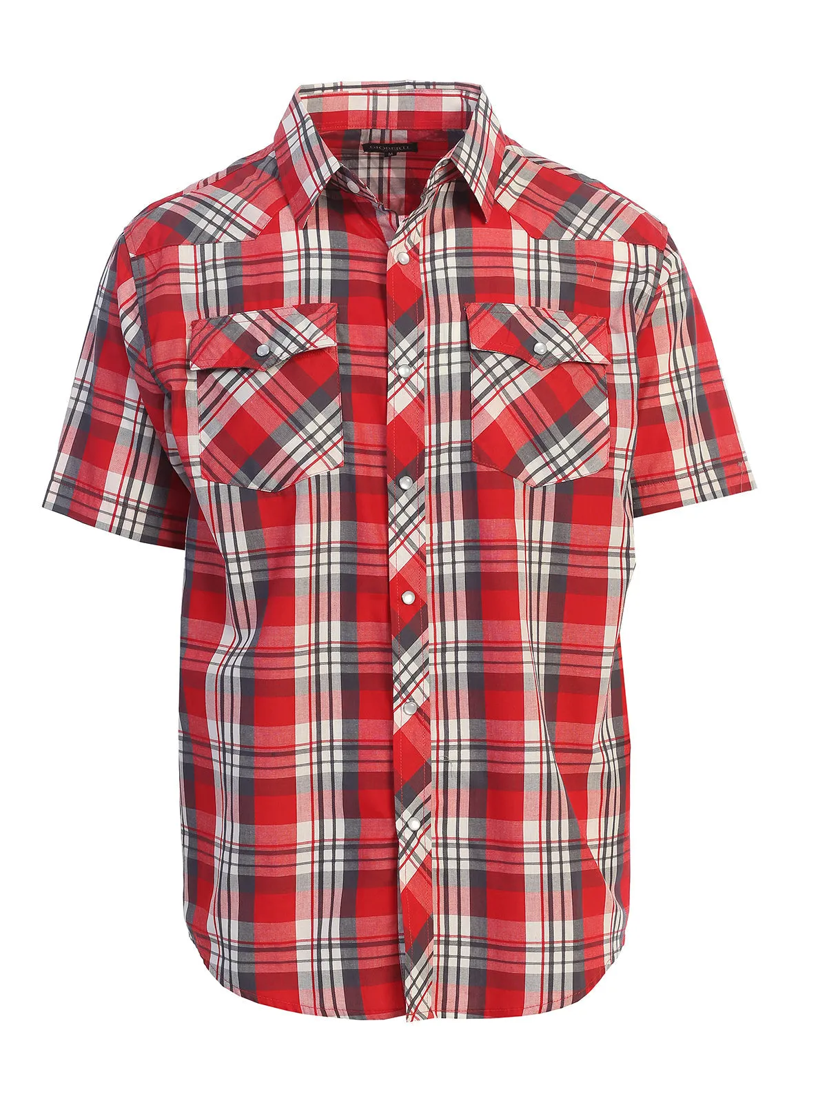 Men's Plaid Western Shirt, S