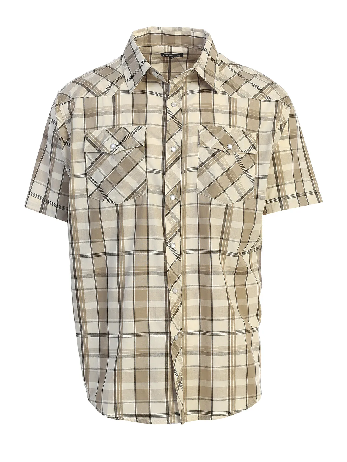 Men's Plaid Western Shirt, S