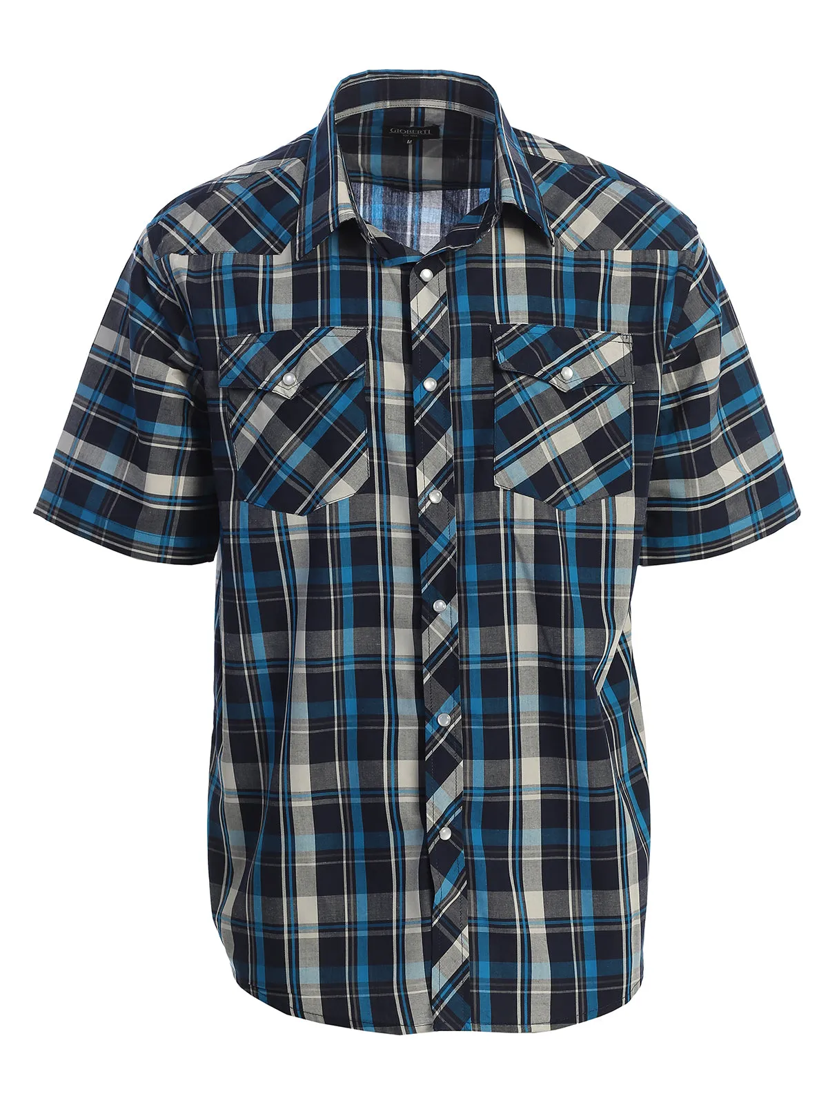 Men's Plaid Western Shirt, S