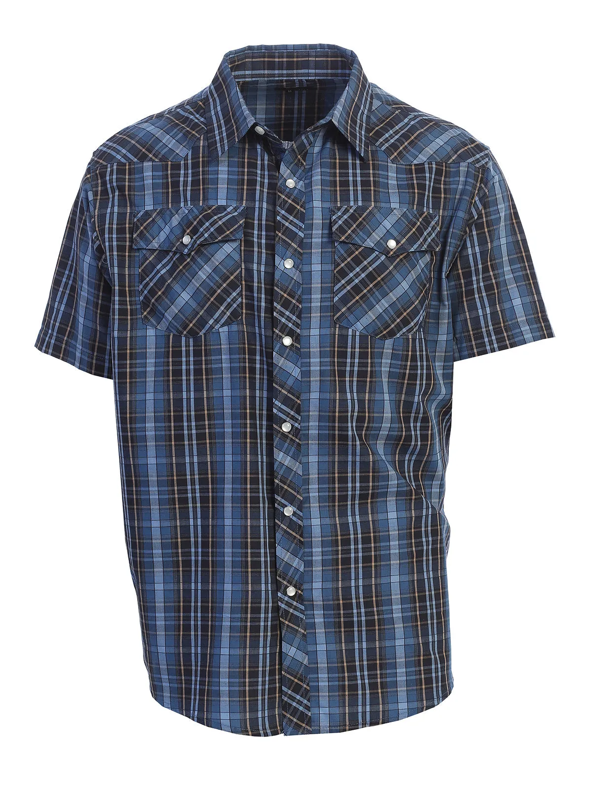 Men's Plaid Western Shirt, S