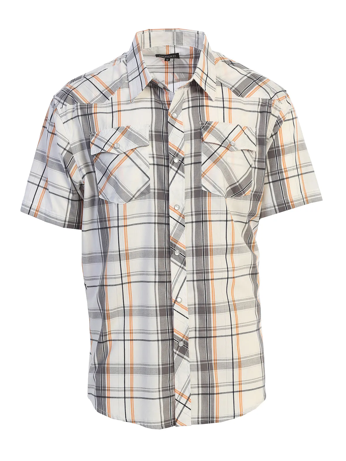 Men's Plaid Western Shirt, S