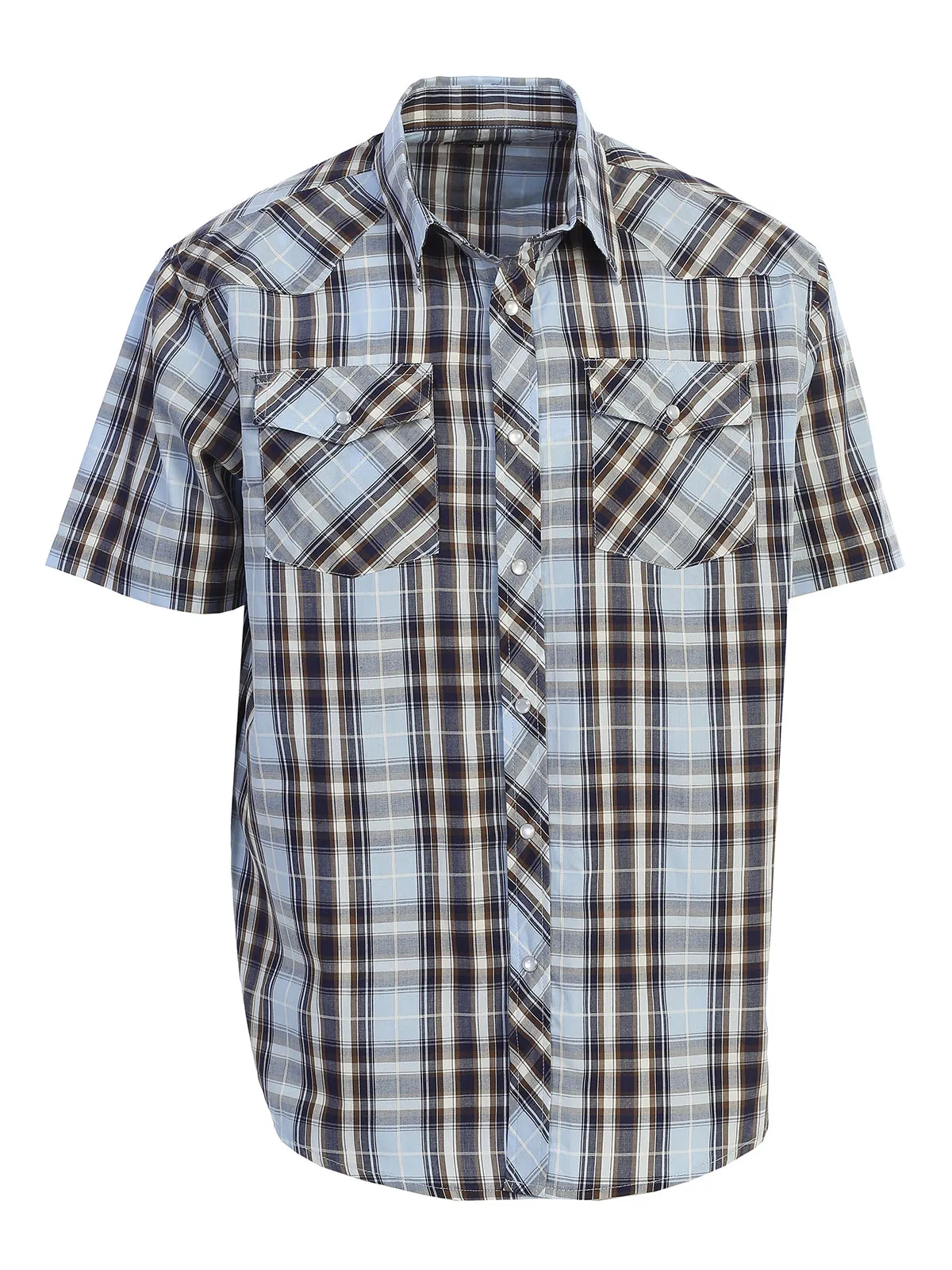 Men's Plaid Western Shirt, S