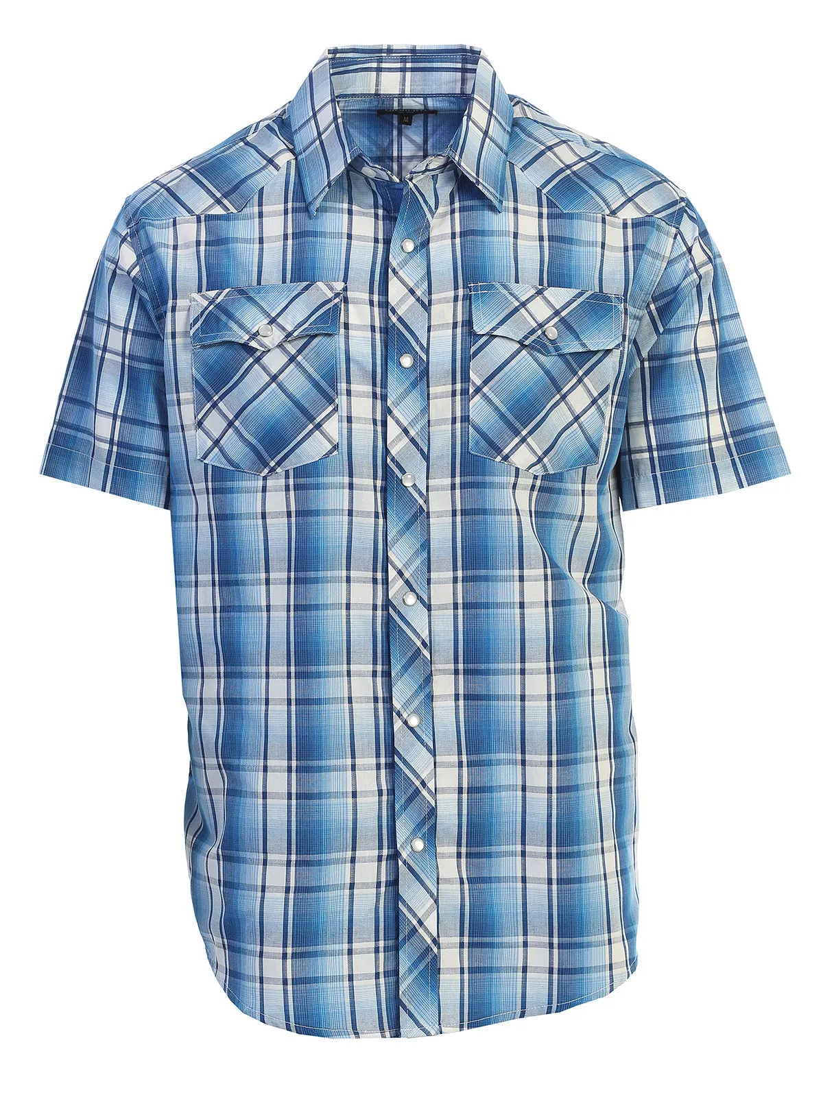 Men's Plaid Western Shirt, S