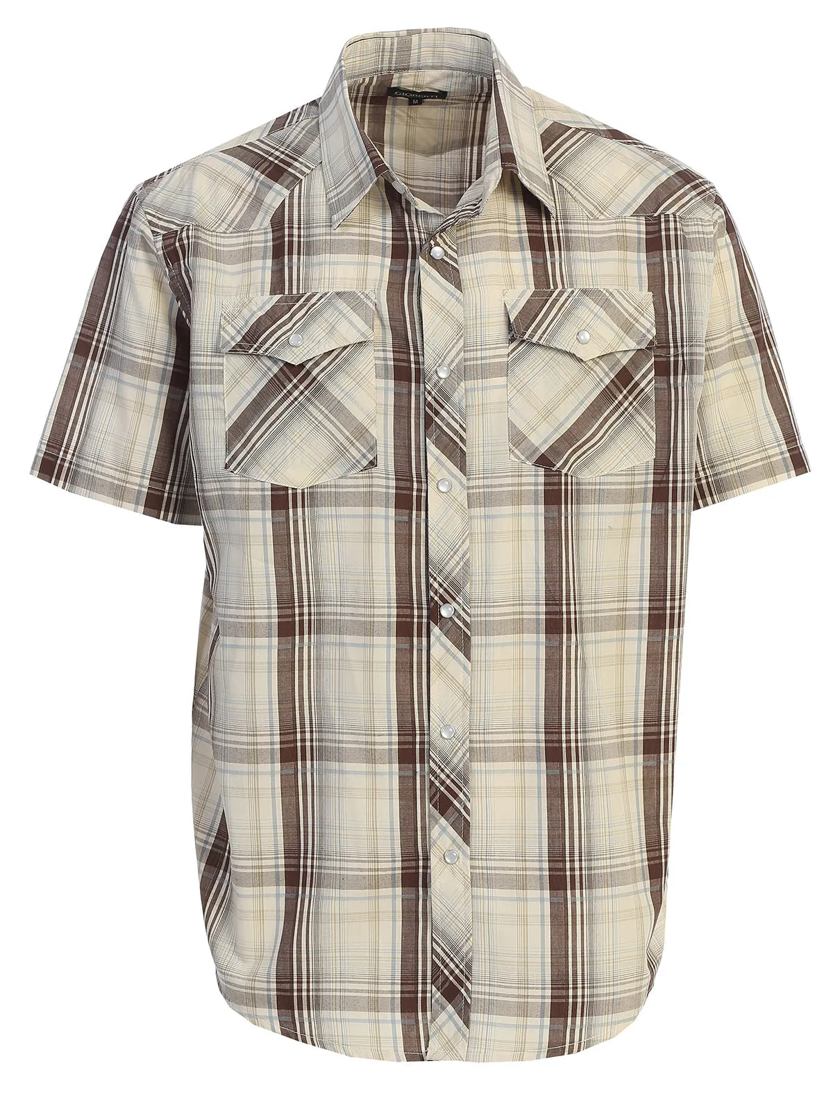 Men's Plaid Western Shirt, S