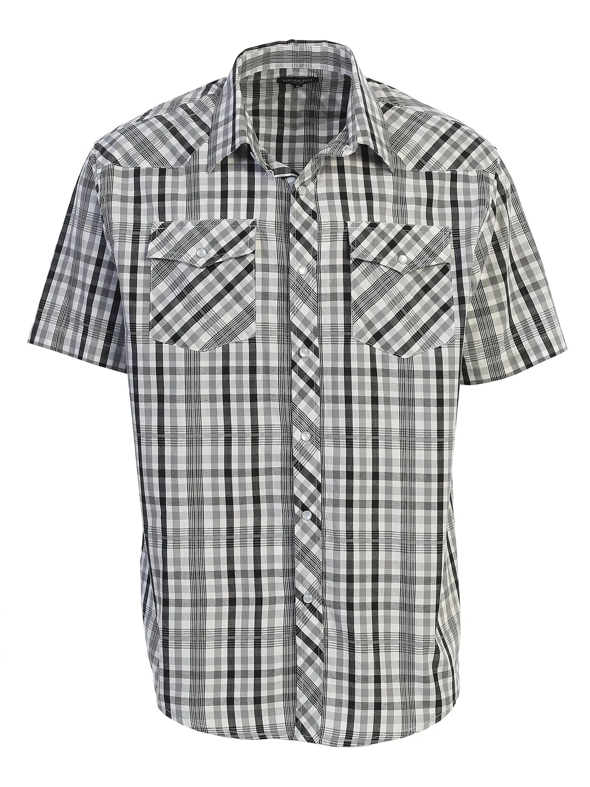 Men's Plaid Western Shirt, S