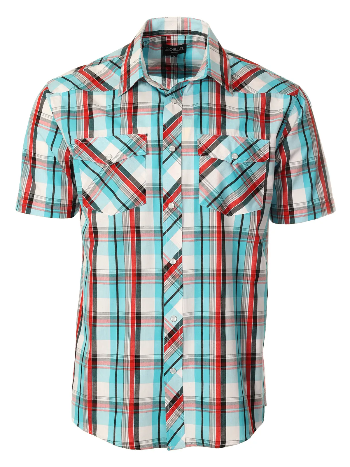 Men's Plaid Western Shirt, S