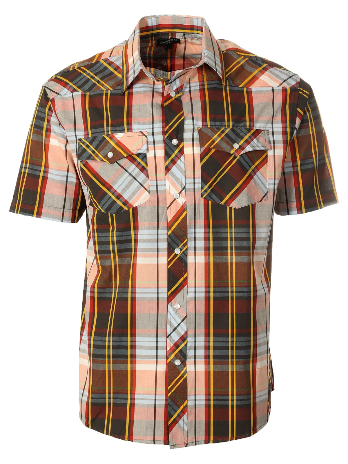 Men's Plaid Western Shirt, S