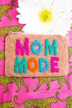 Mom Beaded coin clutch