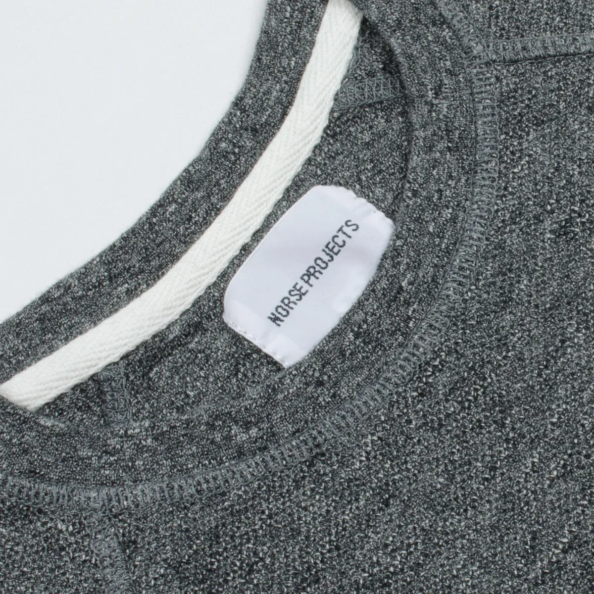 Norse Projects - Aske Fine Structure Sweatshirt - Charcoal Melange