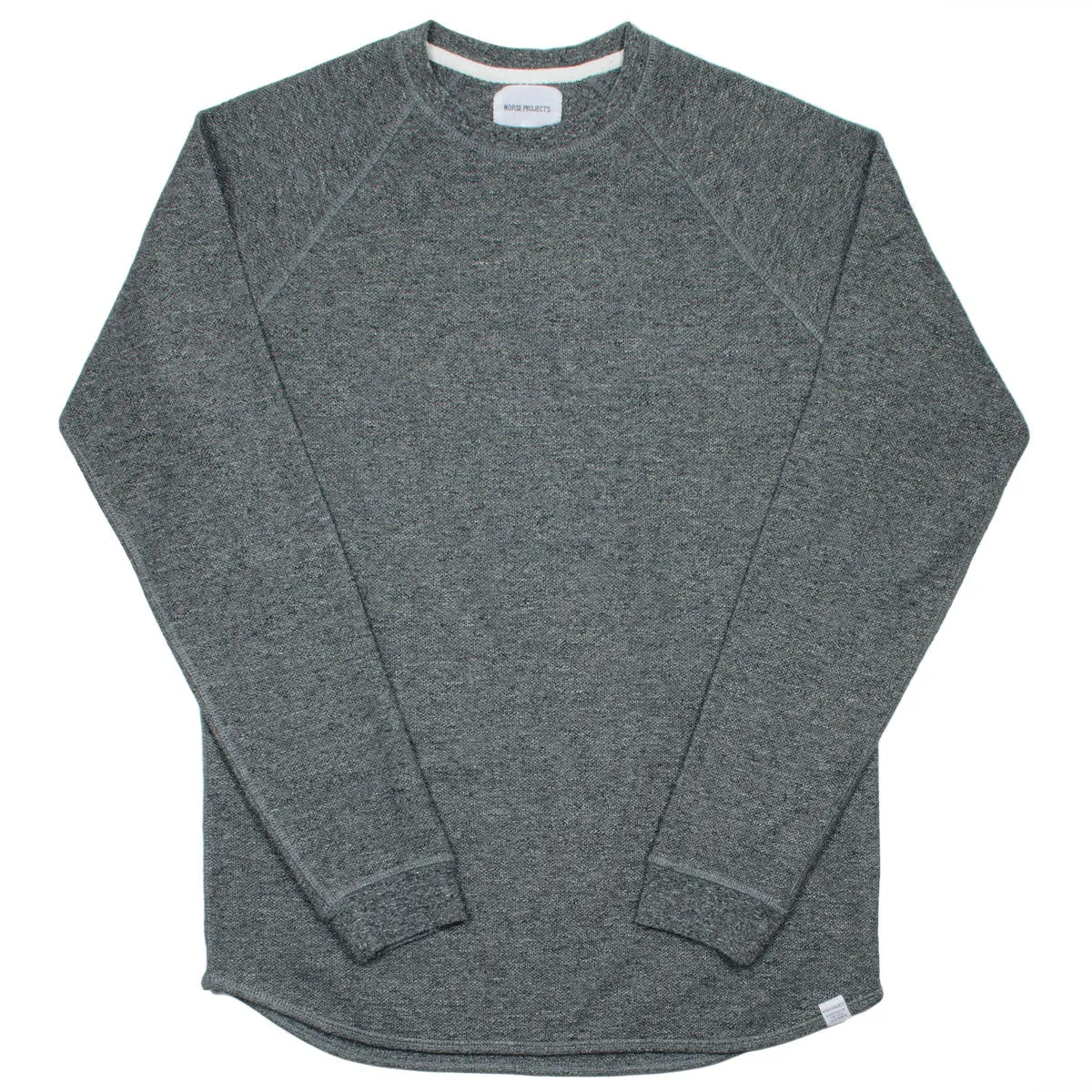 Norse Projects - Aske Fine Structure Sweatshirt - Charcoal Melange