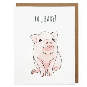 NOTED BY COPINE | Oh, Baby Piggy! Card