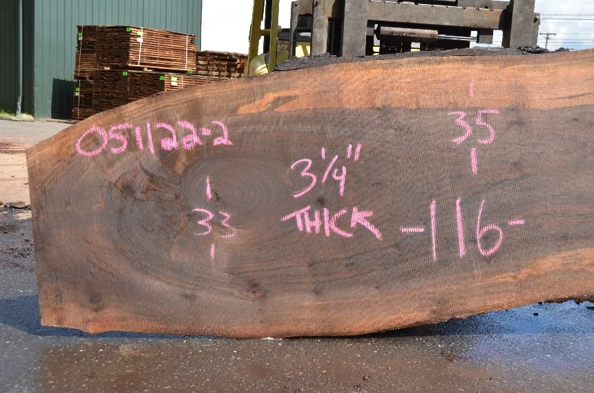 Oregon Black Walnut Slab 051122-02