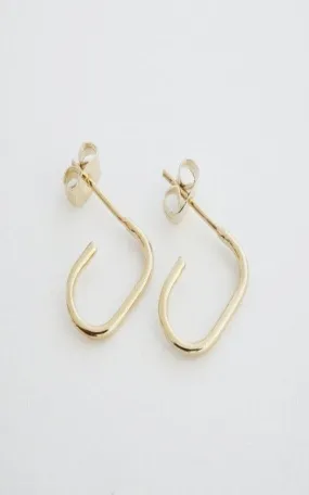 Paulette Oblong Hoops