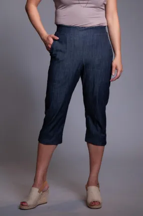 Peddle Pusher Pant - Dark Chambray