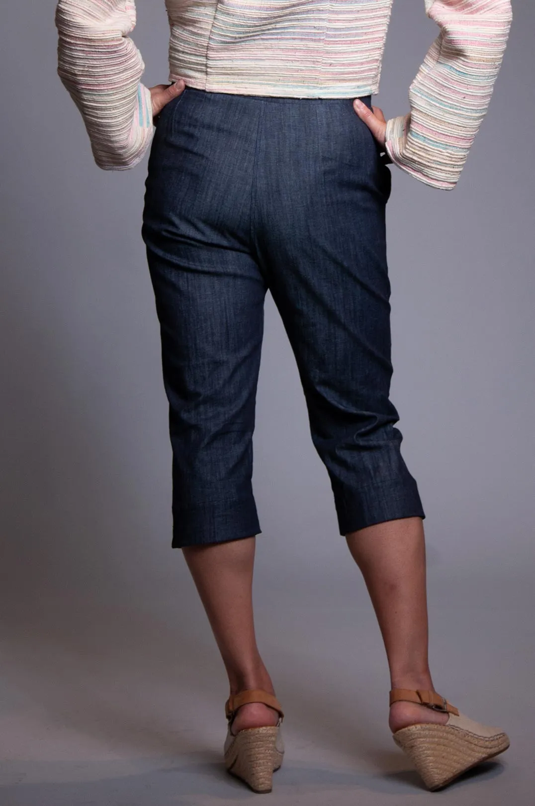 Peddle Pusher Pant - Dark Chambray