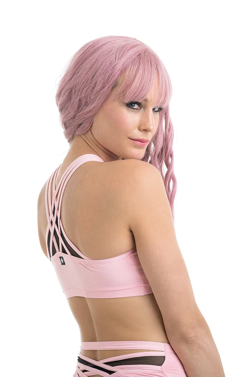 Poledancerka X-Front Top - Baby Pink