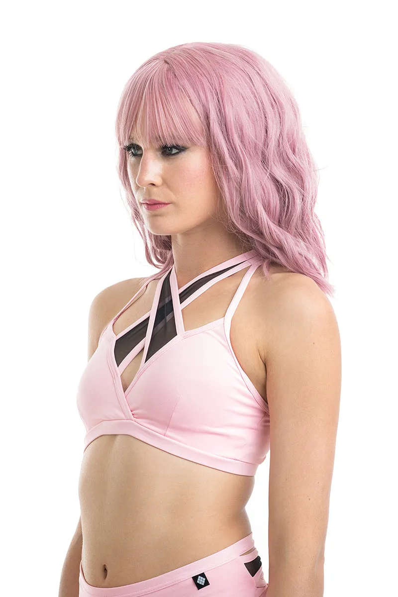 Poledancerka X-Front Top - Baby Pink