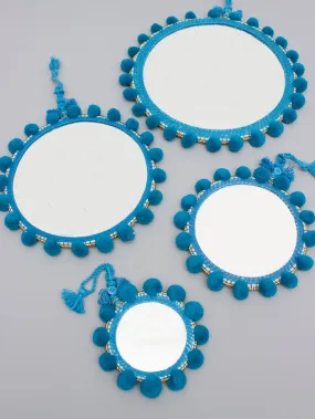 Pom Pom Mirrors, Teal