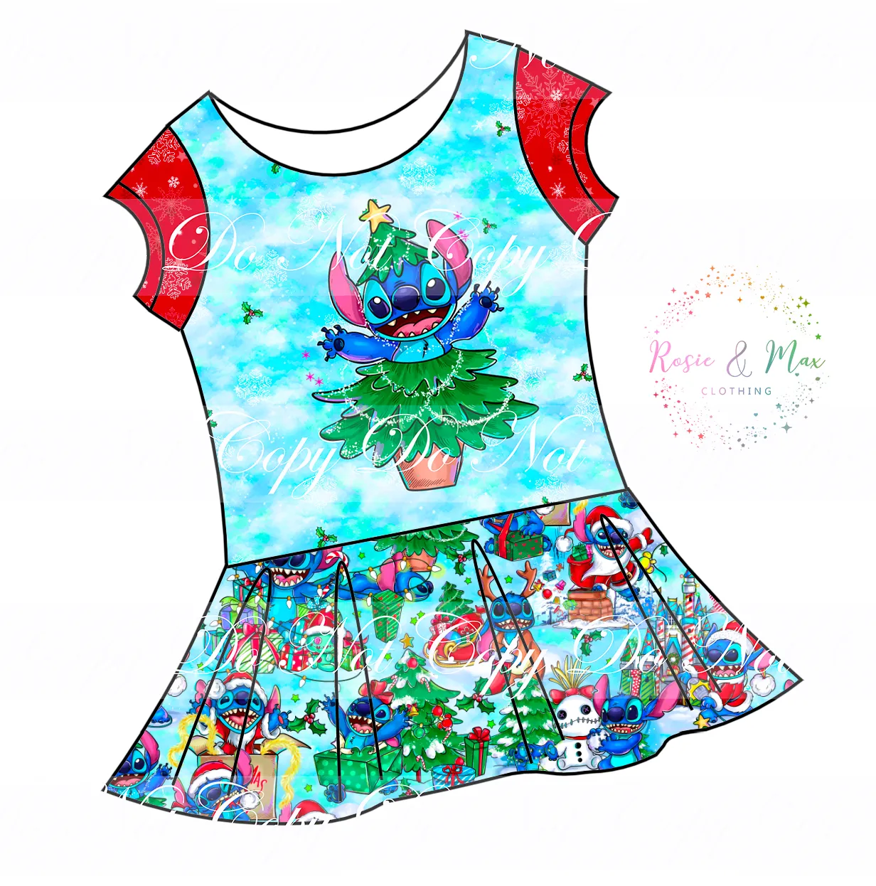 PREORDER - 626 Christmas - Isla Tunic w/PANEL - Tree