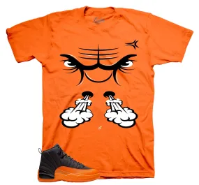 Retro 12 Brilliant Orange Raging Face Shirt