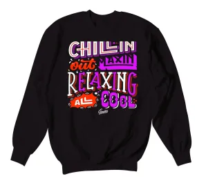 Retro 7 Black Gloss Relaxin Sweater