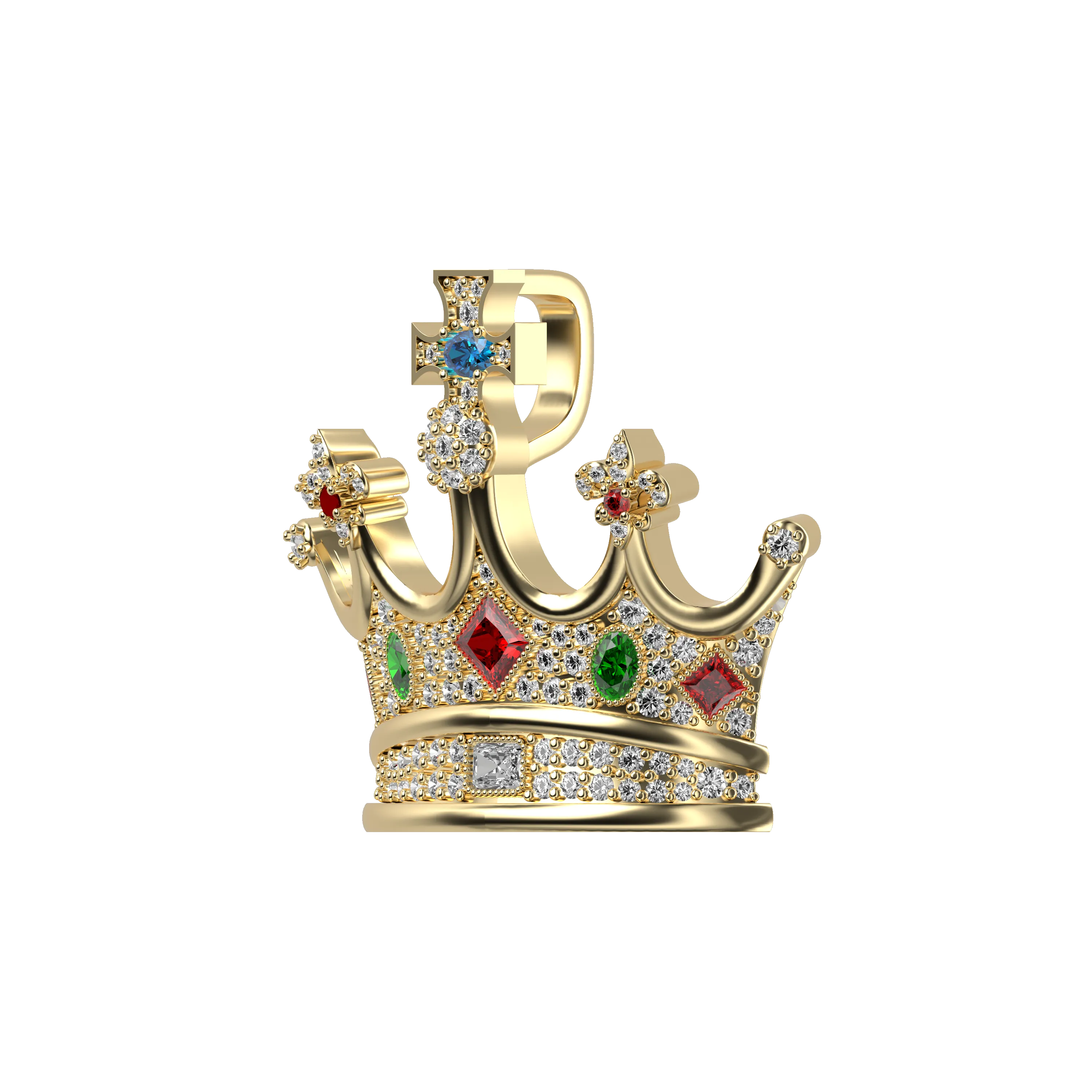 Retro Crown Pendant