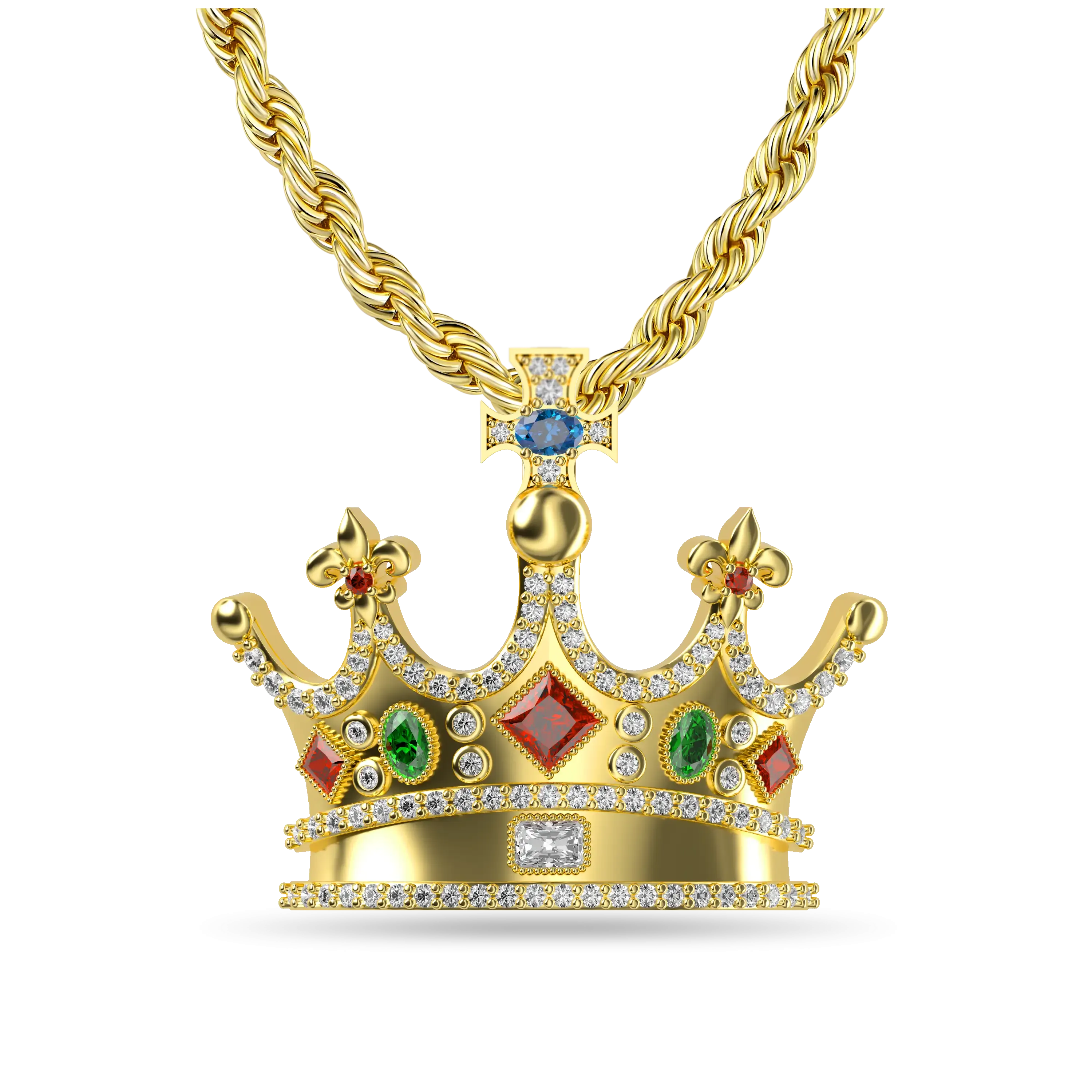 Retro Crown Pendant