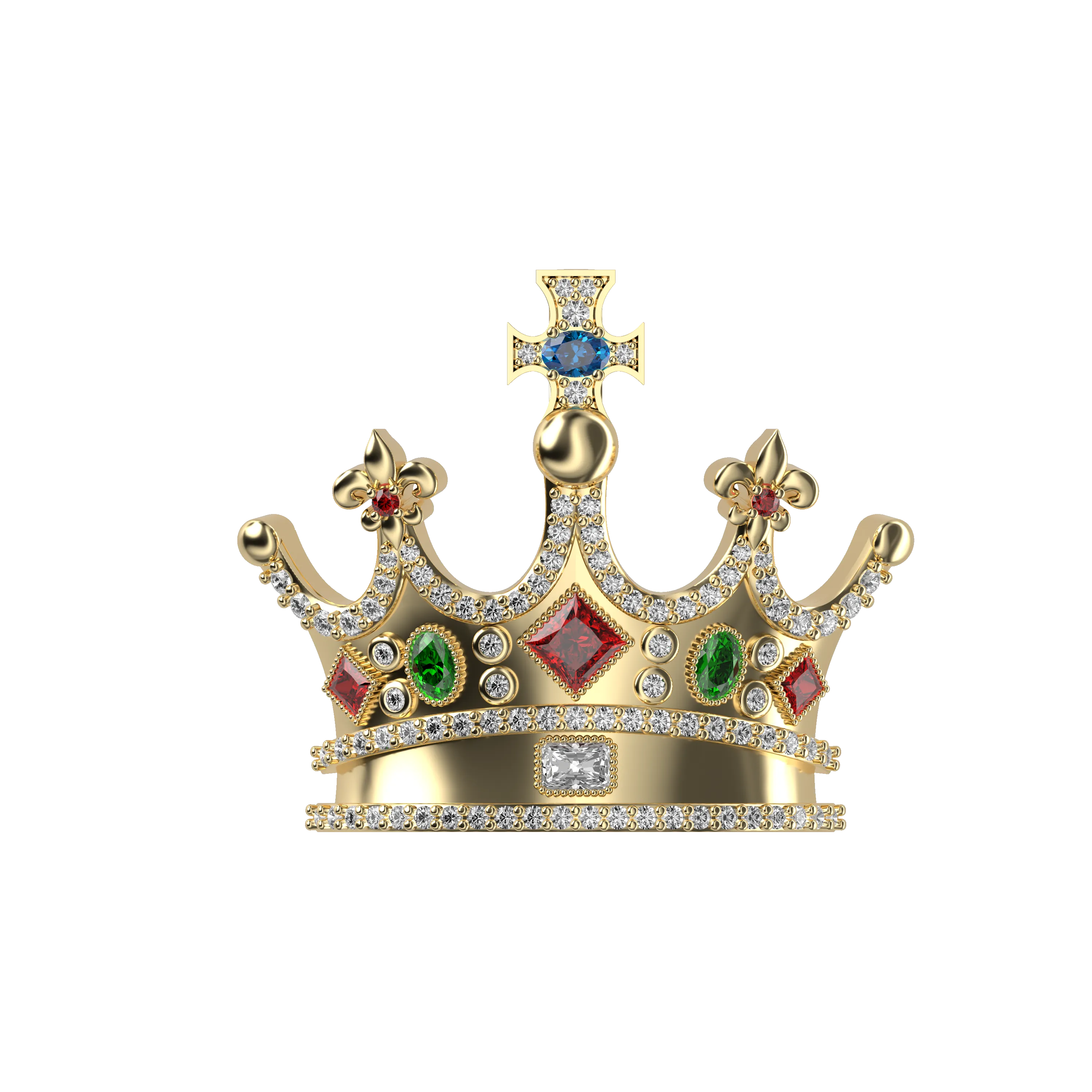 Retro Crown Pendant