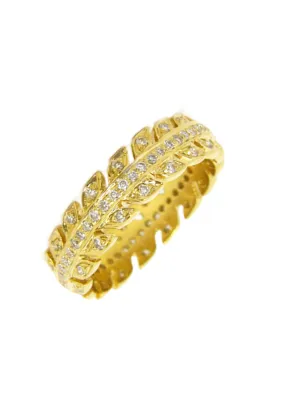 Sethi Couture Wreath 18KYG Diamond Eternity Band