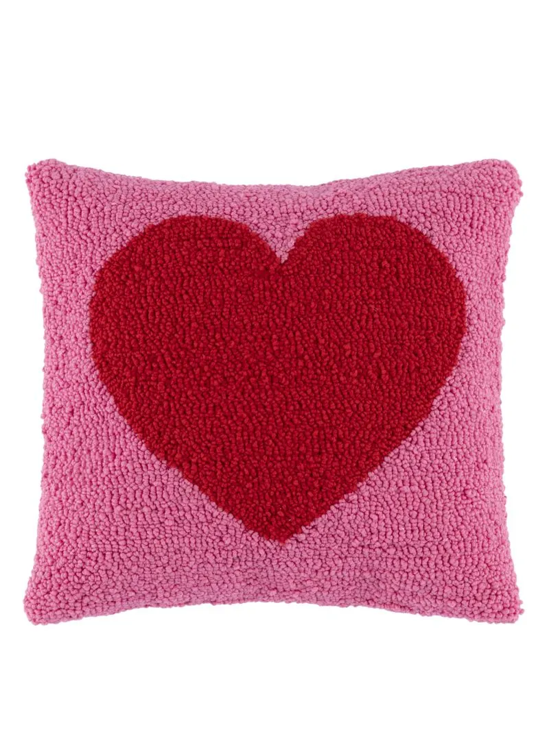 Shiraleah Heart Pillow - Pink