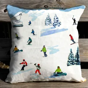 Snow seekers Indoor Pillow