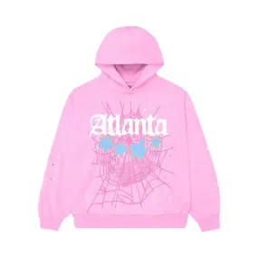 Spider Atlanta Pink Hoodie