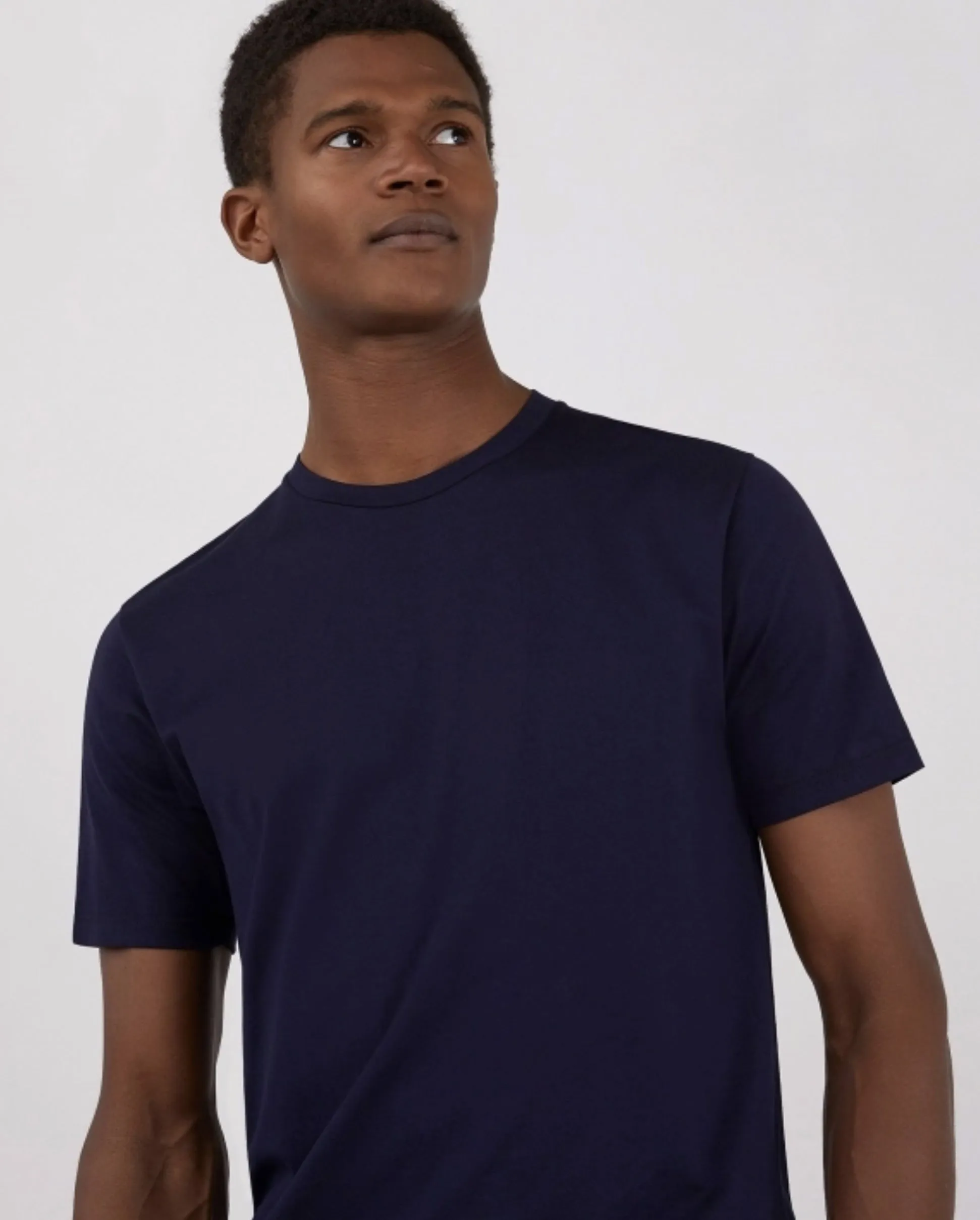 S/S RIVIERA CREW NECK T-SHIRT / NAVY