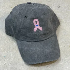 Thin Blue Line Pink Ribbon Hat