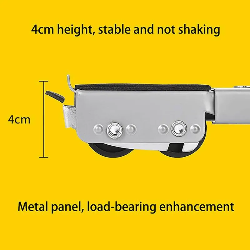 UPGRADED Fridge Washing Machine Dryer Dolly Roller Slider Furniture Moving Base Refrigerator Movable Bracket Stand Trolley Tool