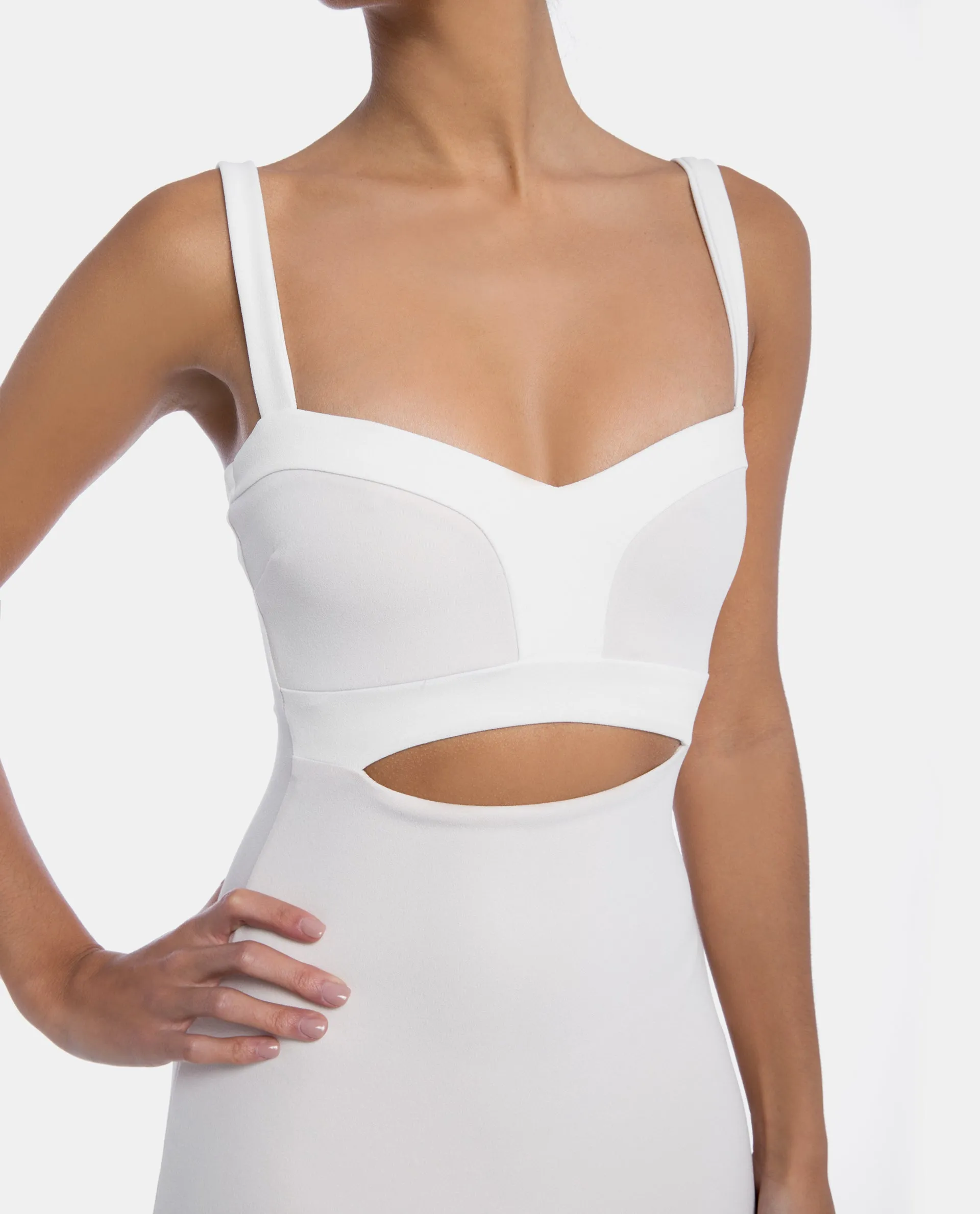 White Tiana Bustier Dress