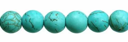 Wholesale Light Blue Turquoise Color Bead Ball Round Shape Faceted Gemstones 6-10mm